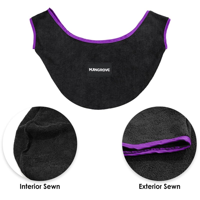 Mangrove Bowling Ball Polisher, Microfiber Bowling Towel See-Saw for Bowlers, Large Washable Bowling Shammy Seesaw, Ball Cleaner Holder Bag (Purple) - Image 3